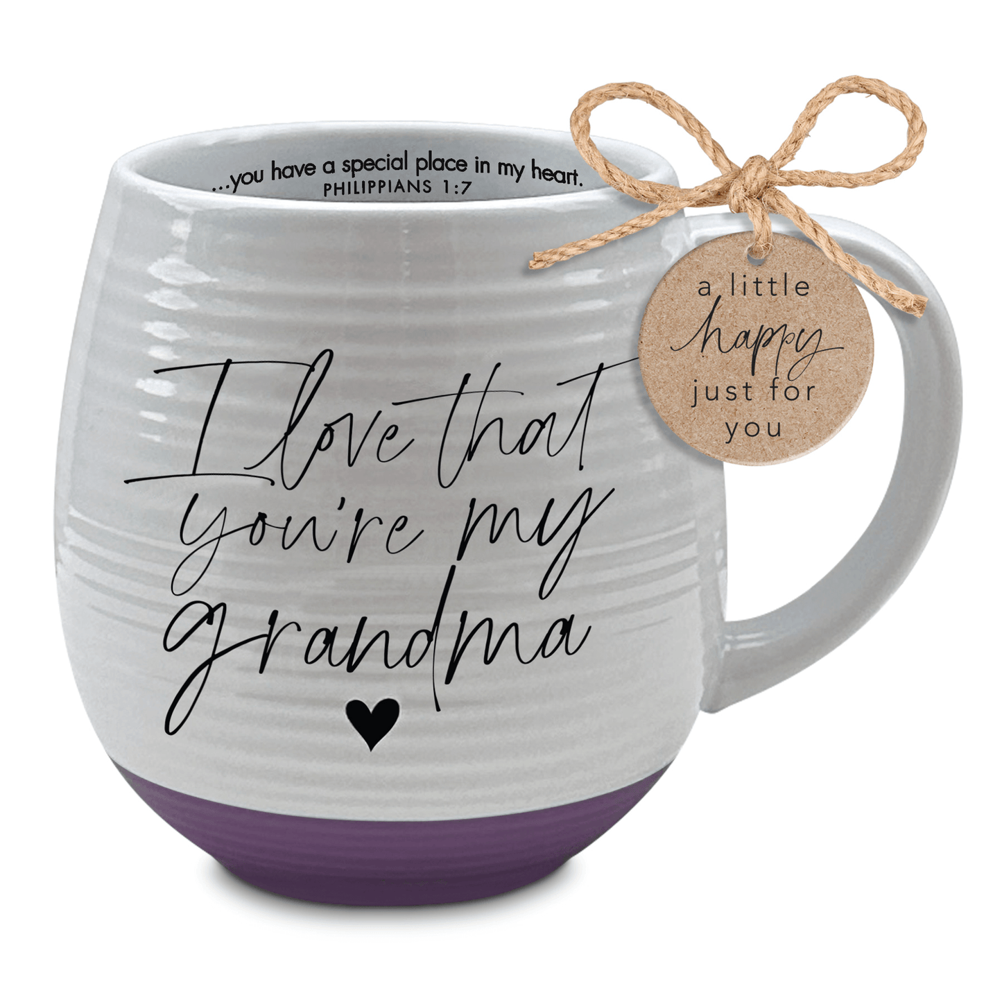 Grandma's Cherished 18 Oz Ceramic Mug With Inspiring Verse